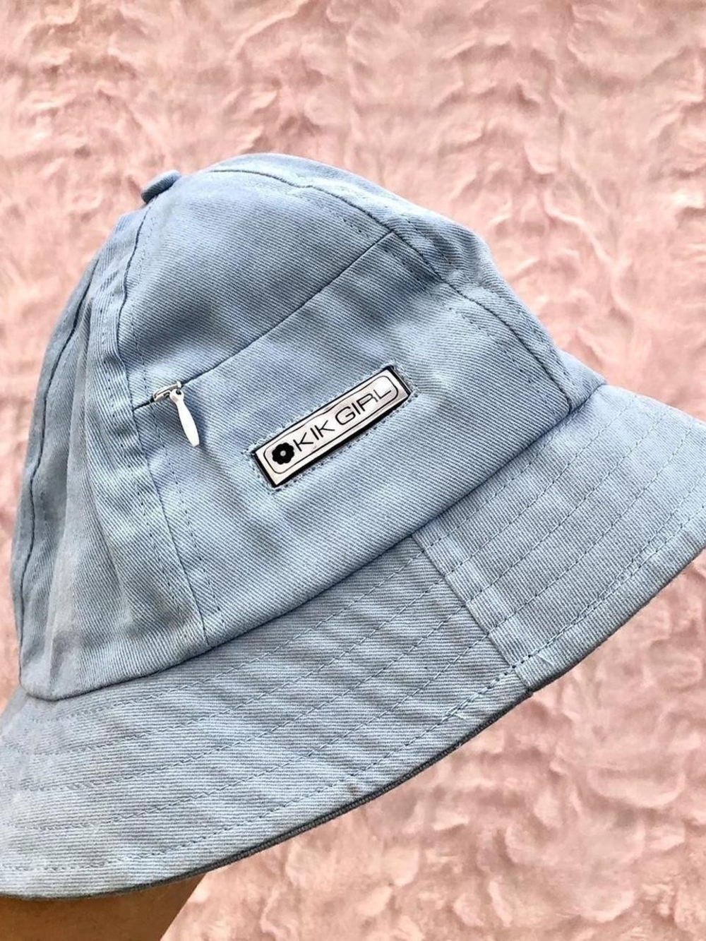 KIK GIRL Light Blue Bucket Hat